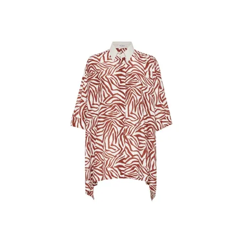 BRUNELLO CUCINELLI SS25 Рубашка Женская Терракотовый Земляной Тон
