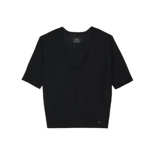 Anine Bing T-Shirt Женская Черная