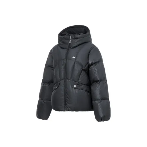 LINING Sports Life Collection Женские пуховые куртки черного цвета