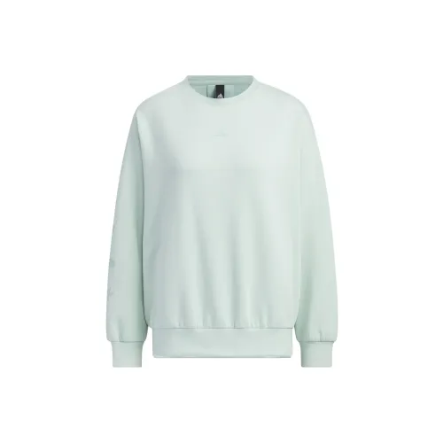 Adidas W FUSTL Sweat Толстовка Женская Светло-Зеленая
