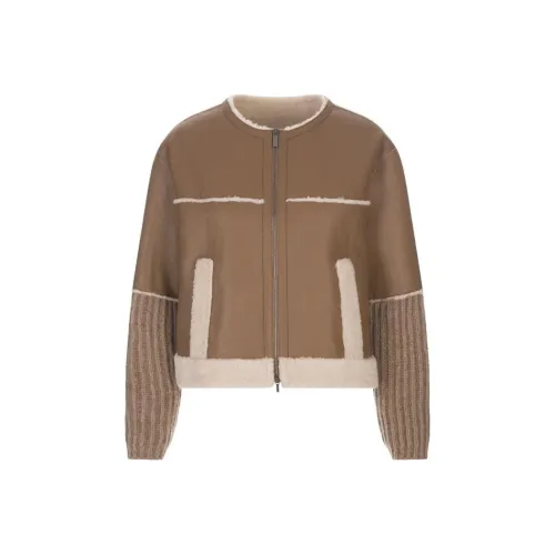 Fabiana Filippi Хаки Женские Куртки