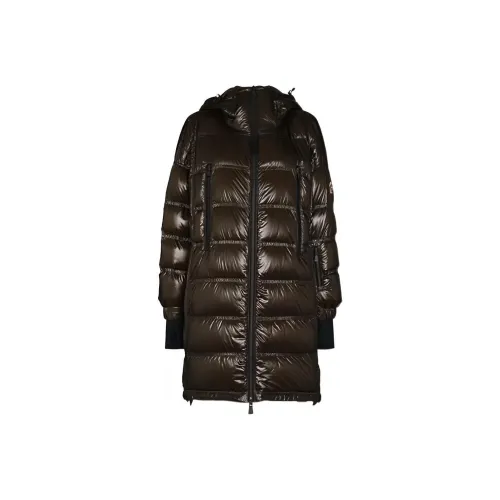 Moncler Roc Nation совместный бренд Co Бренд FW22 пуховик женский зеленый