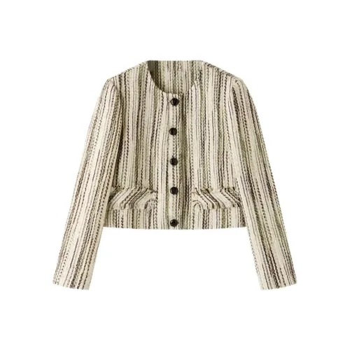 SHUXI Куртки Пальто Женские Tufted Зеленый