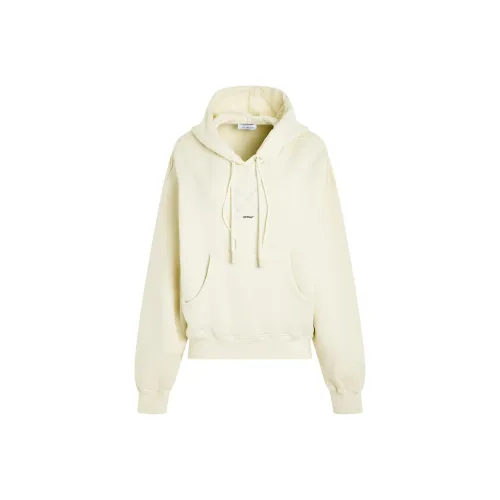 Off Белый Свитшот Свободный крой Женский Белый