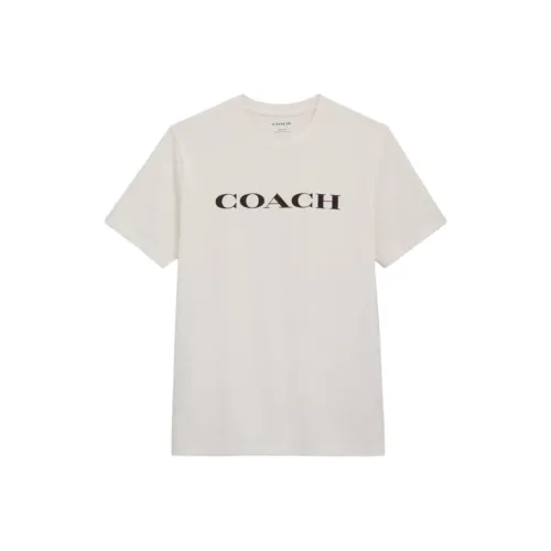 COACH Стандартная футболка Женская Белая