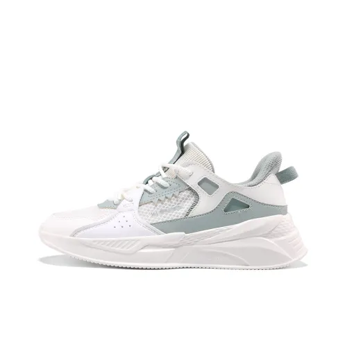 361° Yunshu Амортизация Дышащий Легкий Низкий Топ Повседневный Женский Белый Зеленый