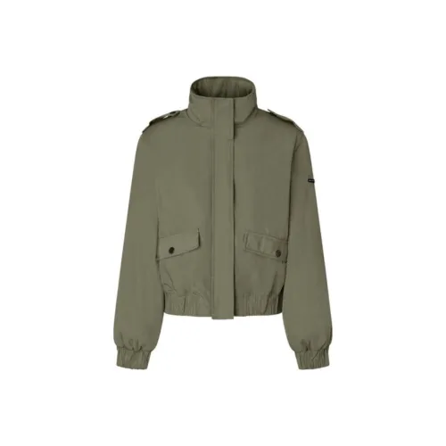 Pepe Jeans Куртки и Пальто Женские Оливково-зеленый