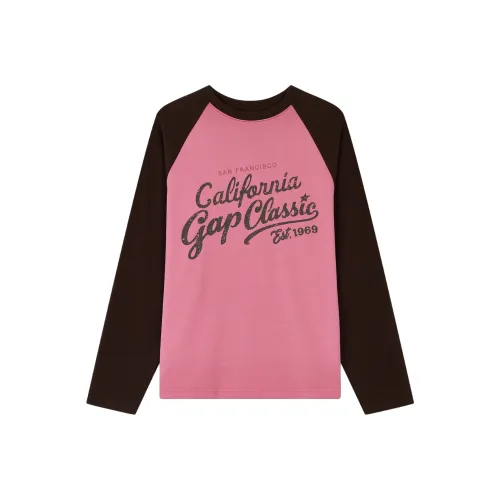 GAP T-рубашка Женская Малиновый Розовый