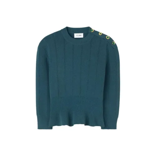 St. John SS24 Трикотаж Женский Синий Зеленый