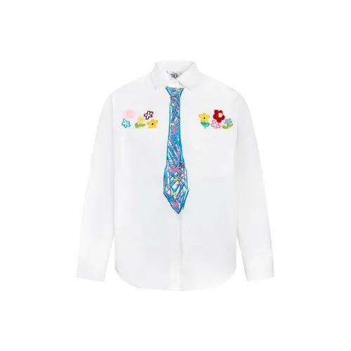 CUWU Рубашка Веселье Длинный рукав Топ Унисекс