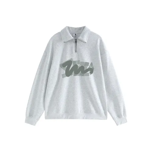 PAZZO Полузастежка Поло Воротник Обычный крой Толстовка Женская