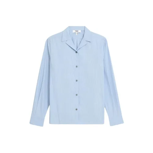 THEORY Дизайнер Co Автор Коллекция Рубашка Женская Светло-Синяя Полосы