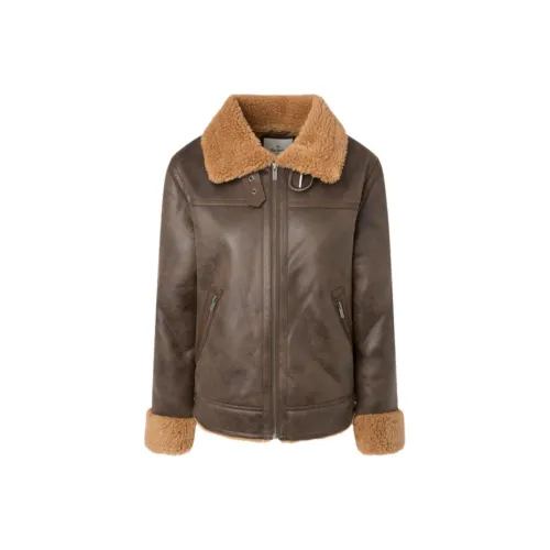 Pepe Jeans Куртки и Пальто Женские Коричневый