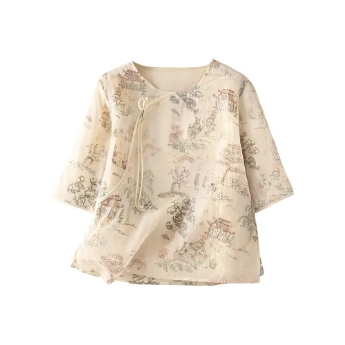 Cypress House Рубашка Женская Абрикос