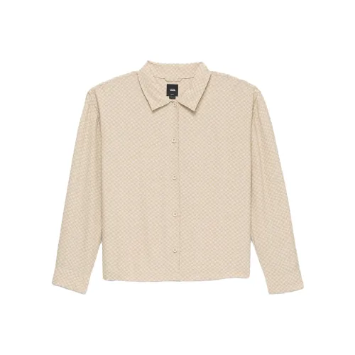 Vans Morgan Длинный рукав Расслабленный Топ Рубашка Женская Бежевая