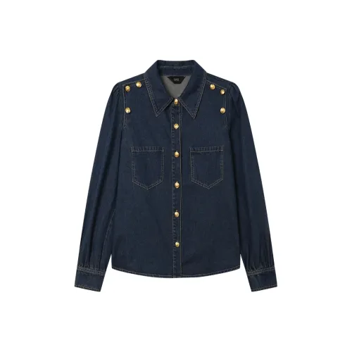 LOUISY AO Синие Женские Рубашки