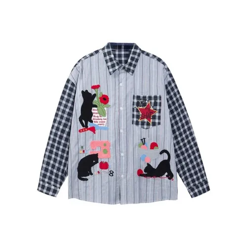 TUSHIFEI Черная унисекс рубашка