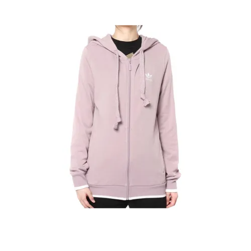 Adidas Originals ZIP Толстовка Куртки Пальто Женские Розовый