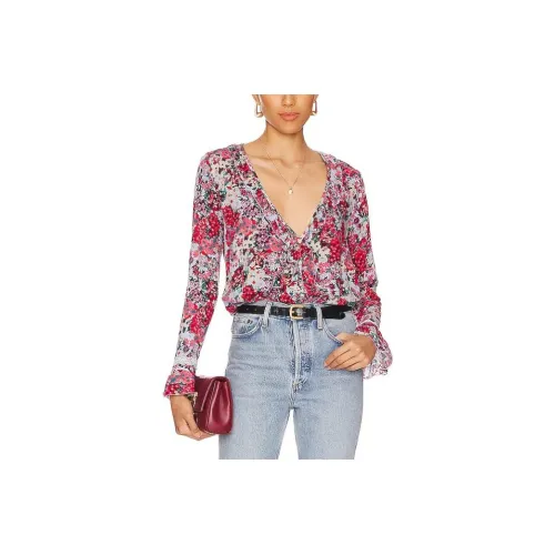 FREE PEOPLE Рубашка Женская Многоцветная
