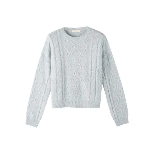 SPRING BANBOO Серый Pointillism Женские кашемировые свитеры