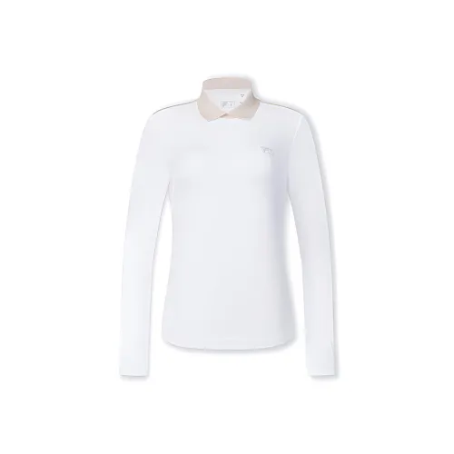 FILA Поло Женское Нефритовый Белый
