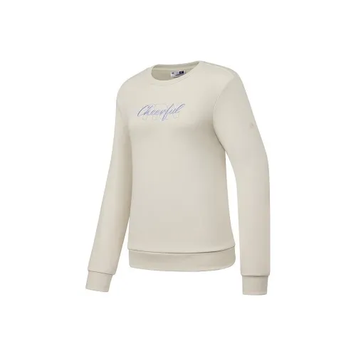 QIAODAN FS23 Свитшот Женский Кремово-Белый