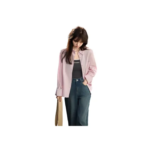 MT Светло-розовые Женские Рубашки