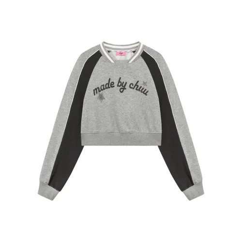 CHUU Серый Женские Свитшоты
