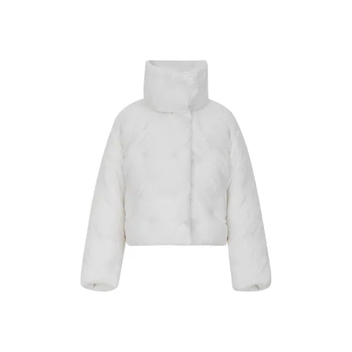 ZHIZHI Пуховик Женские Элегантный Белый
