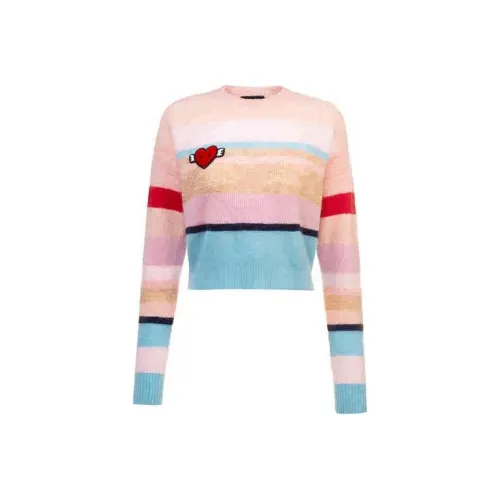 AIVEI Трикотаж Женский Радужный Полосатый