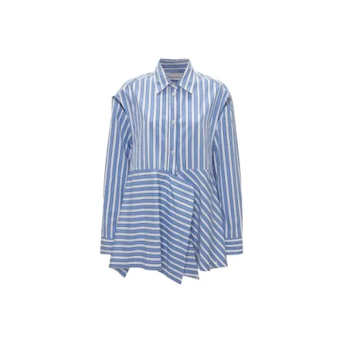 JW Anderson Рубашка Женская Синяя Белая