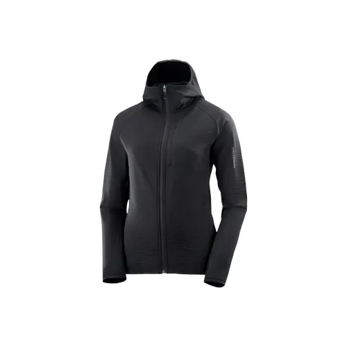 SALOMON ESSENTIAL LIGHTWARM Мидслейер Куртка Толстовка Куртки и Пальто Женские Темно-черный