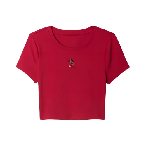 GAP Дисней Minnie Mouse Слейд Красный Женские Футболки