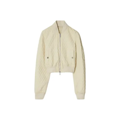 Burberry Куртки и Пальто Женские Айвори Белый