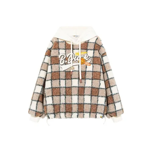 B.Duck Толстовка Женская Кофейная Клетка