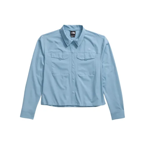 The North Face Женская First Trail UPF Long Sleeve Рубашка Светло-синяя