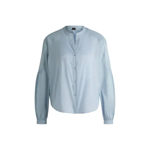 Hugo Boss Рубашка Женская Светло-Синяя