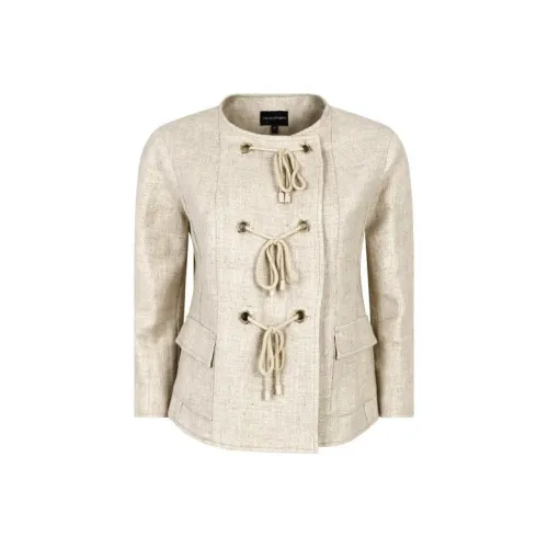 EMPORIO ARMANI SS23 Куртки и Пальто Женские Бежевые