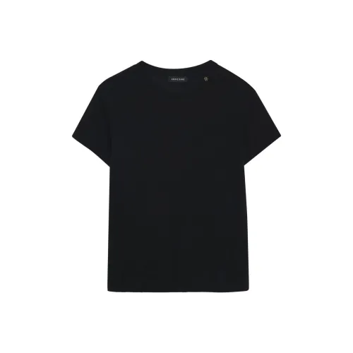 Anine Bing T-Shirt Женская Черная