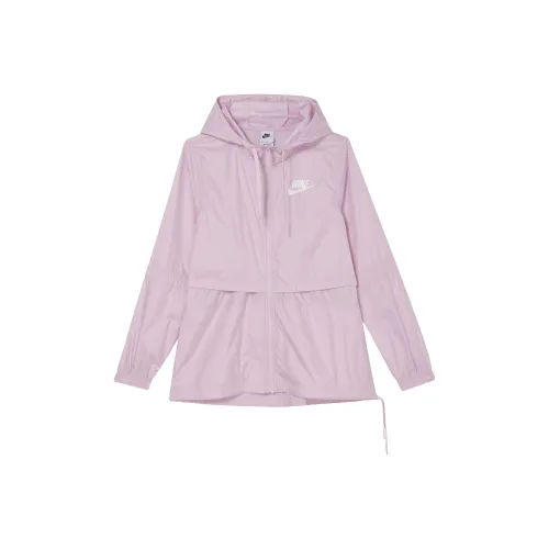 NIKE Розово-вишневый Женские Куртки