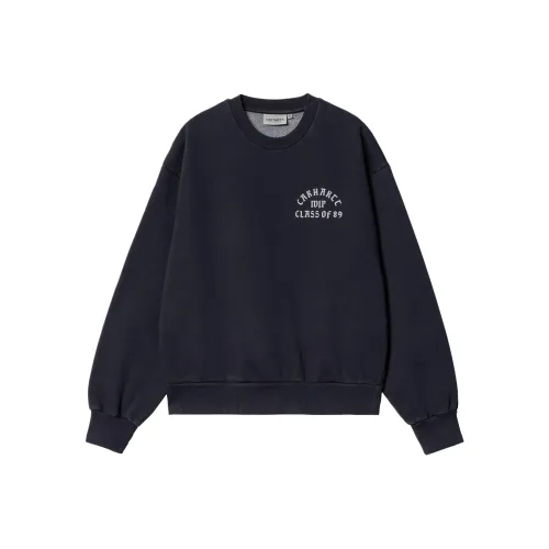 Carhartt WIP SS24 W' CLASS OF 89 Sweat Толстовка Женская Темно-синяя