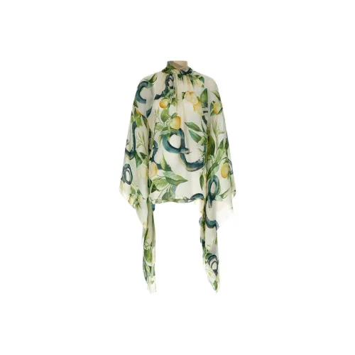 Roberto Cavalli SS24 Рубашка Женская Зеленая