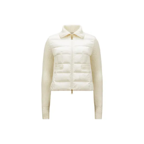 Moncler Пуховик Женские Молочный Белый