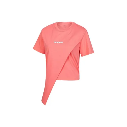 Skechers Daily Exercise Performance Series Стандартная T-рубашка Женская Sunset Kin Красный