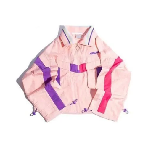 LINING Sports Fashion Collection Персиковый Цветочный узор Красная Женская Куртка