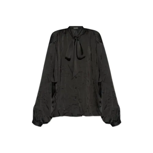 Balenciaga Рубашка Свободного кроя Женская Черная