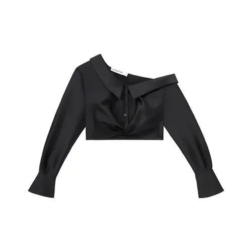 Self Portrait Рубашка Женская Классическая Черная