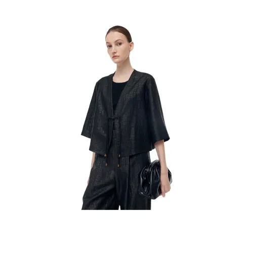 GOELIA Куртки и Пальто Женские Черные