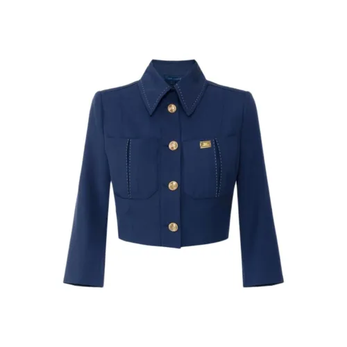 Elisabetta Franchi Куртки и Пальто Женские Синие