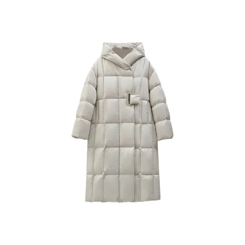 Cypress House Пуховик Женский Бежевый